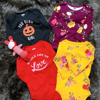 Set 4c body chip dài tay Old Navy (inb chọn size màu)