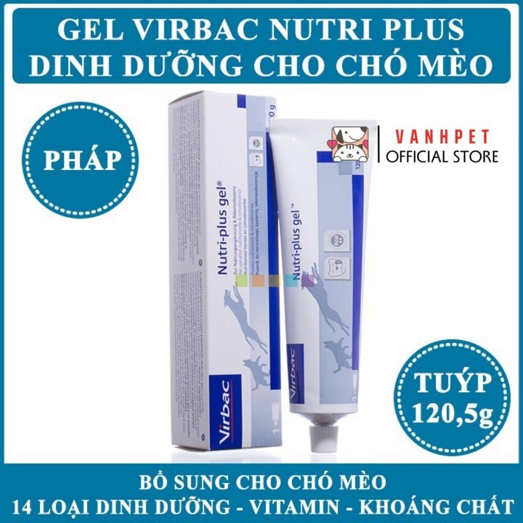 Gel dinh dưỡng Nutri Plus Gel Virbac cung cấp vitamin và các khoáng chất  cho chó mèo biếng ăn gầy cọc - vanhpet