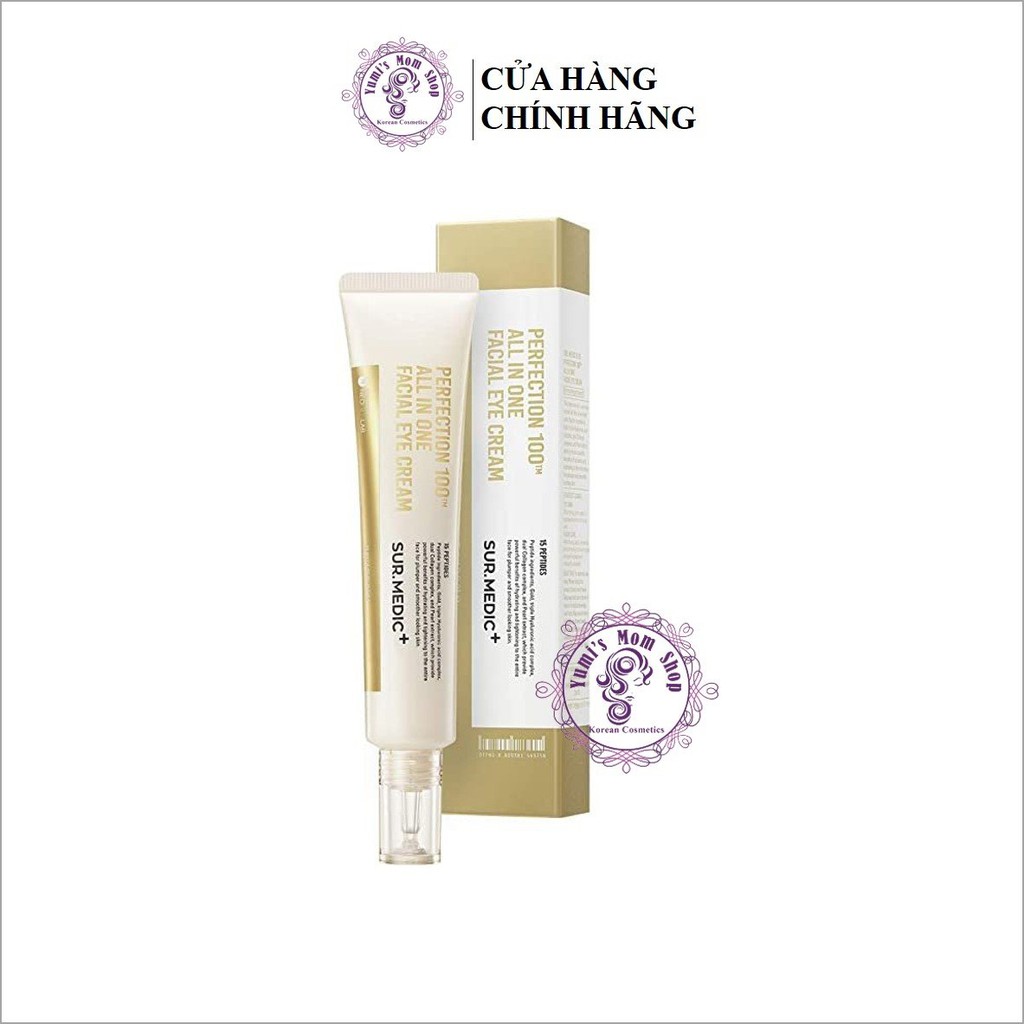 Kem giảm thâm mắt, ngăn ngừa lão hóa Sur.Medic+ Perfection 100tm All In One Facial Eye Cream 35ml