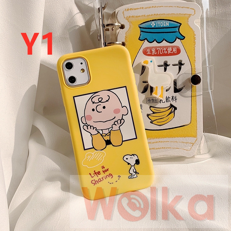 Ốp điện thoại mềm hình hoạt hình Snoopy Charlie Brown cho iPhone 11 Pro Max 6 6s 7 8 Plus XR X XS MAX SE 2020 iPhone 12 Pro Max 12mini | BigBuy360 - bigbuy360.vn