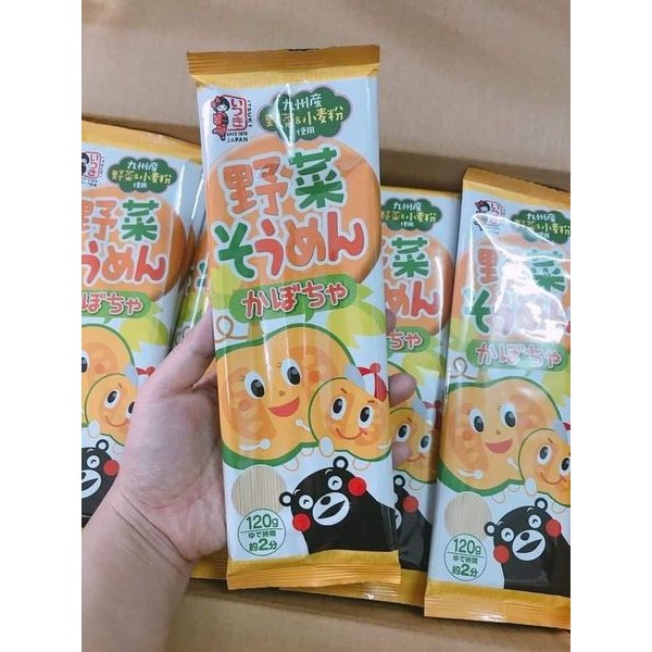 Mì somen rau củ hữu cơ Itsuki 120gr Nhật Bản date  2024