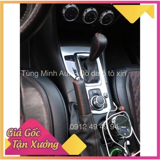 Bọc cần số, tay phanh mazda 2,3, cx5, mazda 6 phanh cơ, 20112-2016 số tự động khâu tay chắc chắn