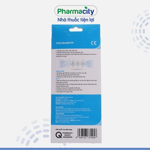 Khẩu trang y tế 4D Pharmacity (Hộp 10 cái)