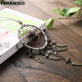 Dreamcatcher đính lông vũ phong cách retro
