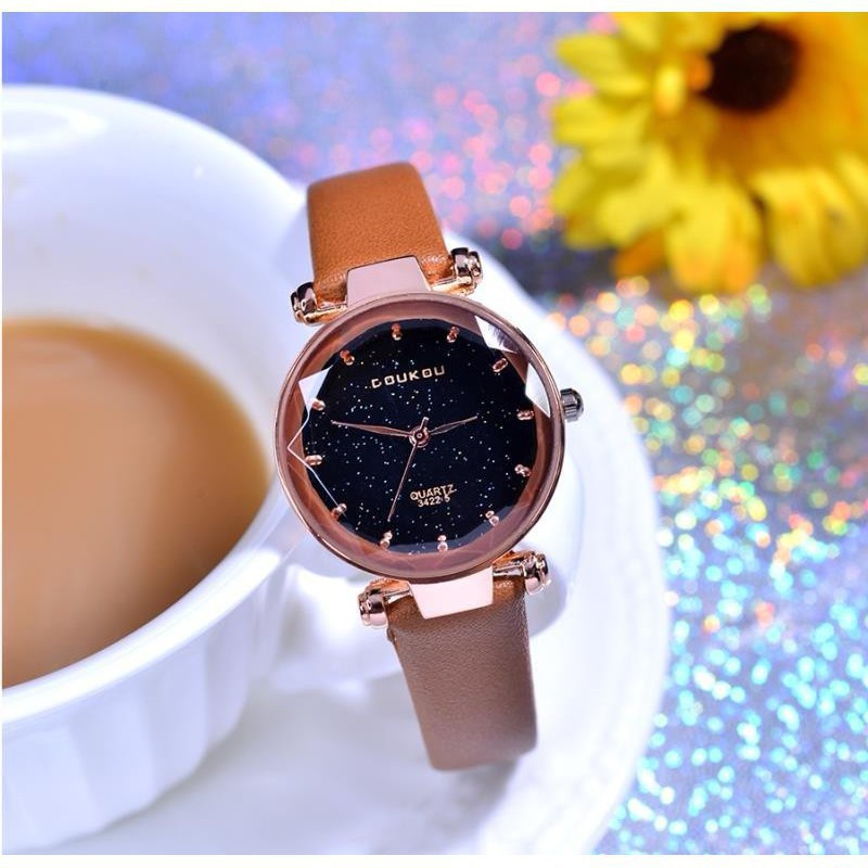 Đồng Hồ Nữ DouKou Dây Da Cao Cấp Đính Đá Sang Chảnh | BigBuy360 - bigbuy360.vn