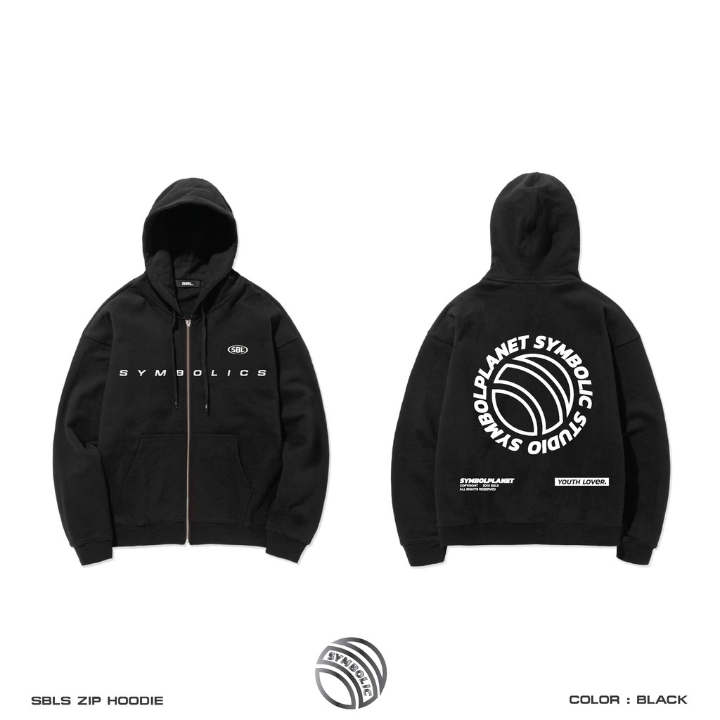 SBLS Biglogo zip hoodie (Áo hoodie dây kéo)