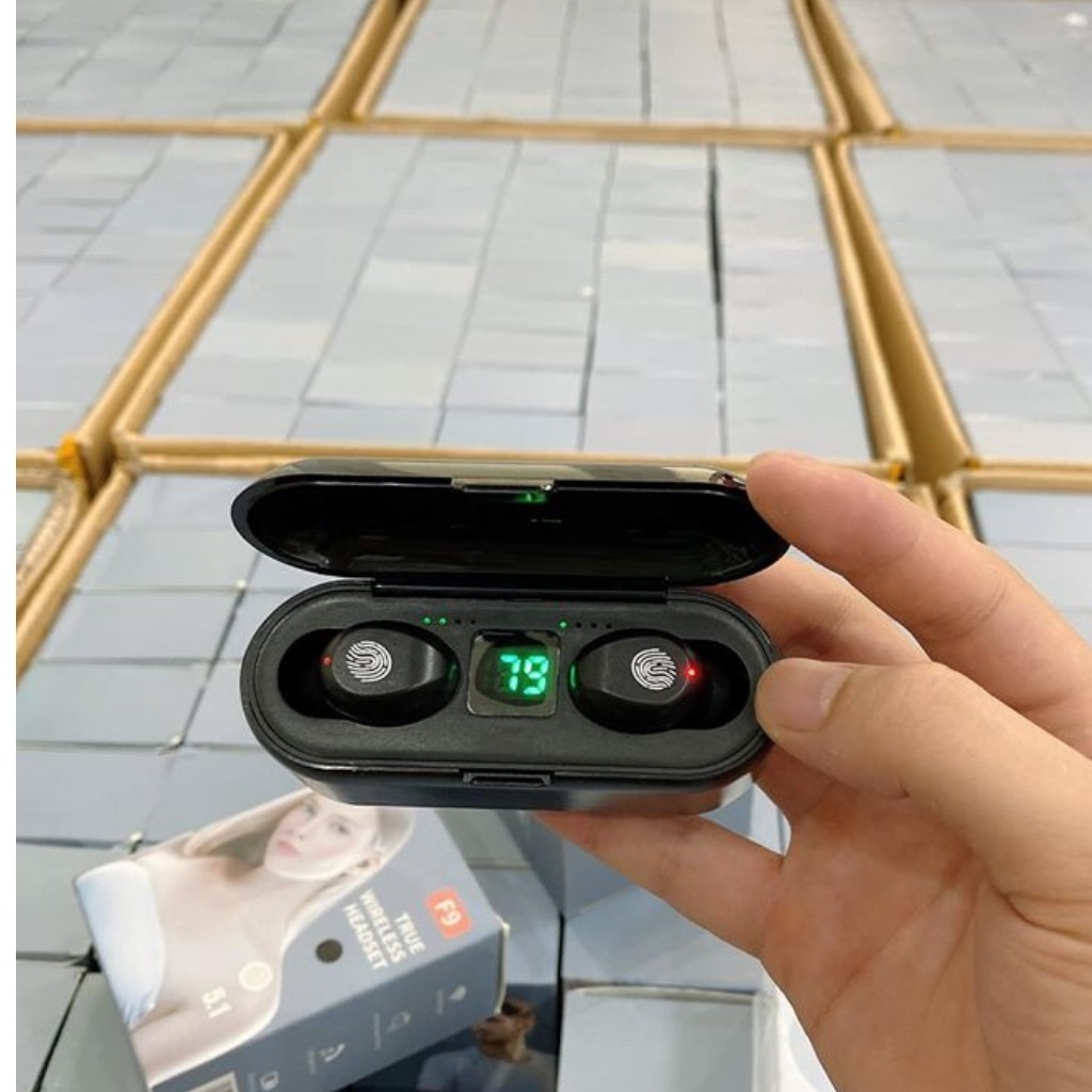 Tai nghe blutooth, tai nghe AMOI F9 phiên bản cảm ứng Cao Cấp, âm Bass trầm và ấm, đèn led hiển thị mức  pin - Kochio | BigBuy360 - bigbuy360.vn