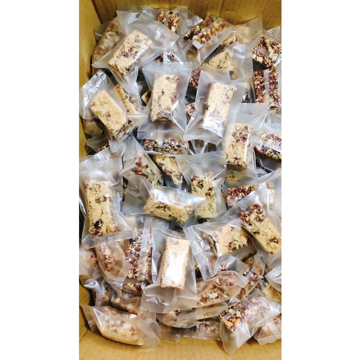 500g Thanh Gạo Lứt Hạt Dinh Dưỡng Chà Bông, Rong Biển - Thanh Granola Ăn kiêng, Giảm Cân