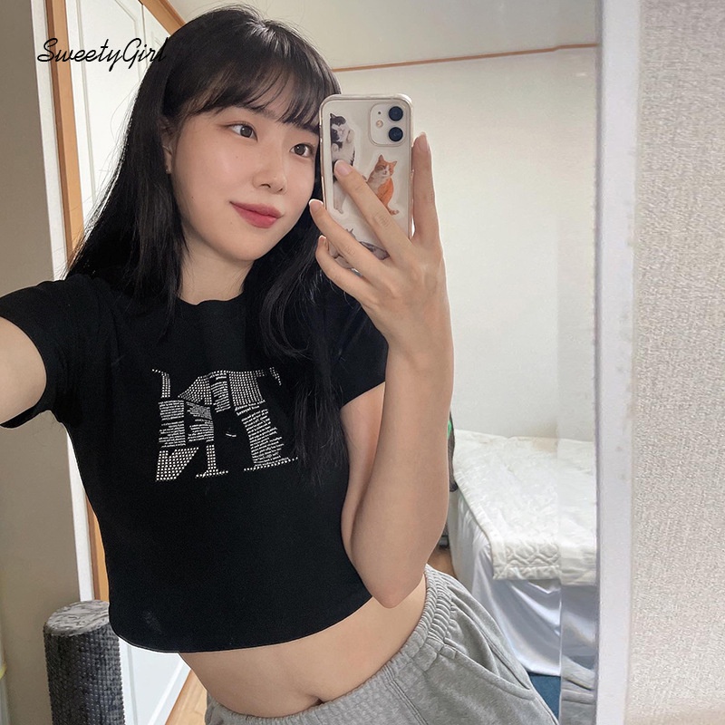 Áo Thun Tay Ngắn Cổ Tròn Màu Trơn In Chữ Thời Trang 2022 Dành Cho Nữ