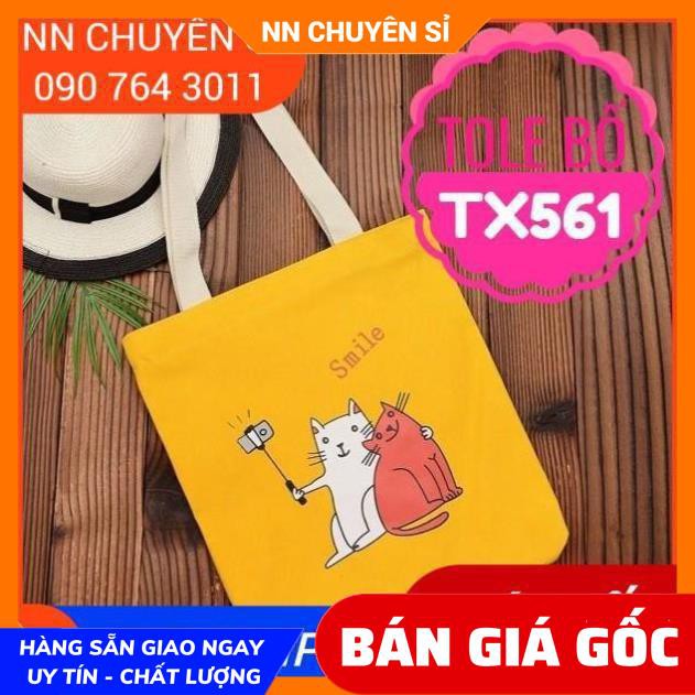 TÚI TOTE MÈO SIÊU XINH TX561 - 107 ⚡100% ẢNH THẬT⚡