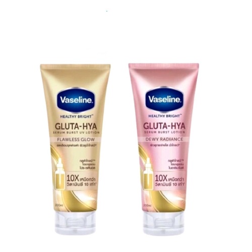 Sữa Dưỡng Thể Vaseline 10X Trắng Da, Mờ Thâm Đều Màu Da Vaseline Healthy Bright Gluta-Hya Serum Burst