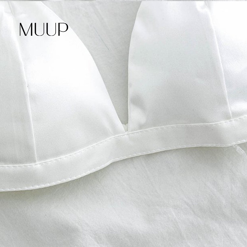 Áo lót nữ - Áo Bralette MUUP lụa cao cấp cúp tam giác đệm mỏng trơn - MB004