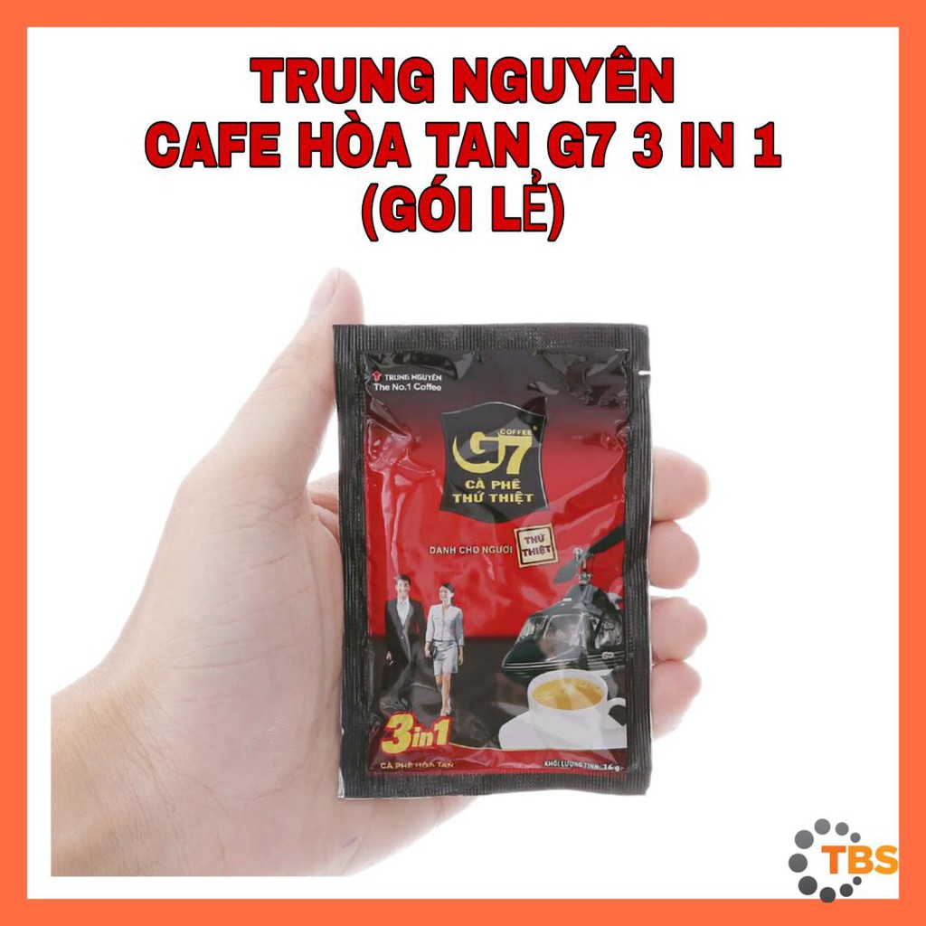 [TRUNG NGUYÊN-CAFE SỮA G7, GÓI LẺ] CAFE, CÀ PHÊ SỮA HÒA TAN G7
