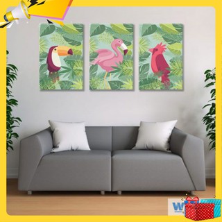 Bộ 3 tranh canvas “nhiệt đới”- W135