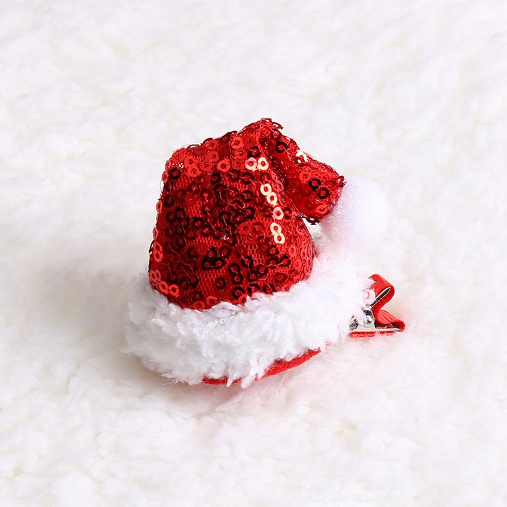 Kẹp tóc bằng hợp kim hình mũ ông già noel đính nơ/tai hươu dễ thương cho bé