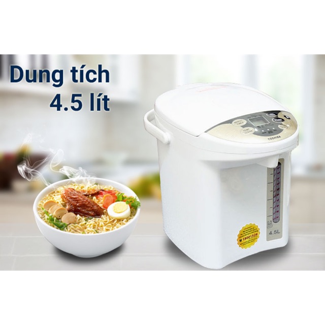 🤝Bình thủy điện Toshiba PLK-45SF(WT)VN (4.5L)