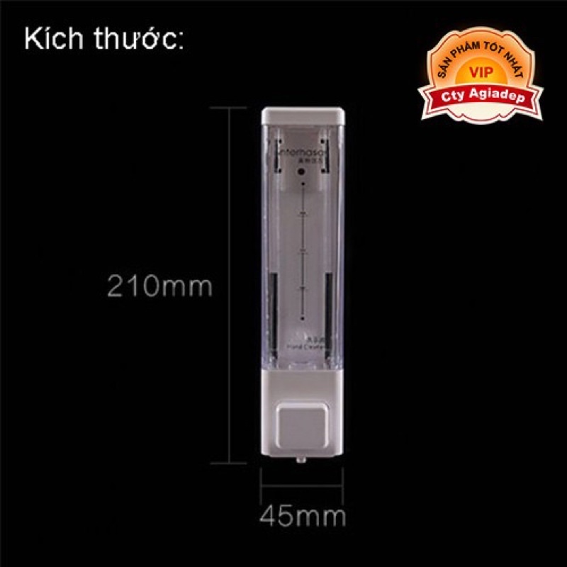 Bình đựng nước rửa tay dầu gội treo tường nhà tắm khách sạn nhà nghỉ
