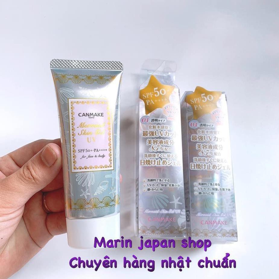 (SALE 350k-&gt; 235k)KEM LÓT CHỐNG NẮNG-MERMAID SKIN GEL UV CANMAKE NHẬT BẢN