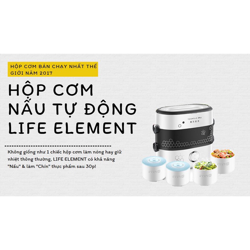 Hộp cơm đa năng cao cấp  LIFE ELEMENT (BH12T)