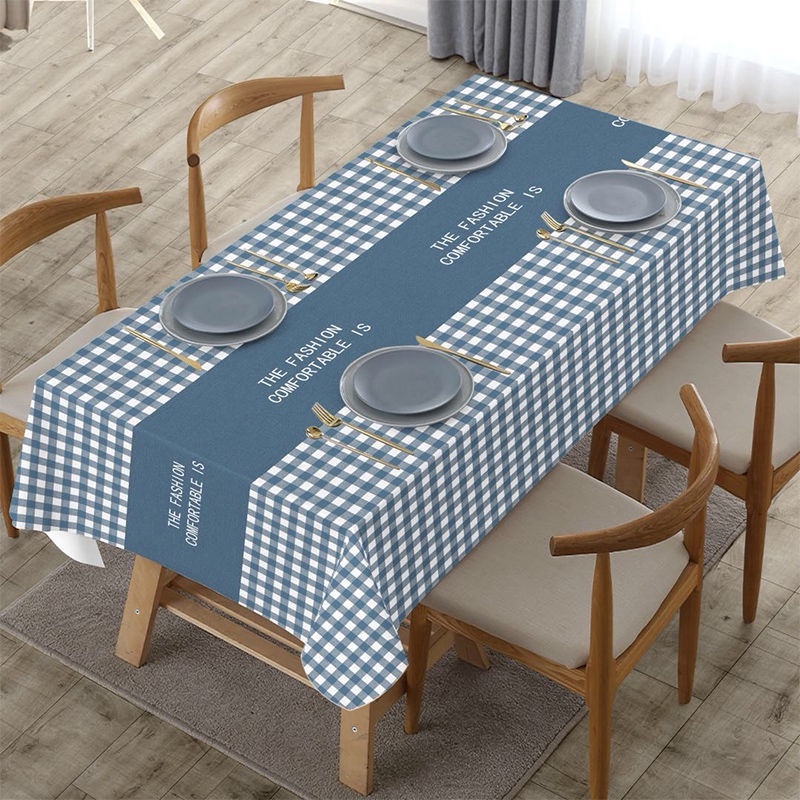 Khăn Trải Bàn Hình Chữ Nhật Bằng PVC Chống Thấm Nước/Dầu/Bỏng Dùng Một Lần Tiện Dụng