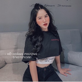 Set áo croptop kèm áo bra