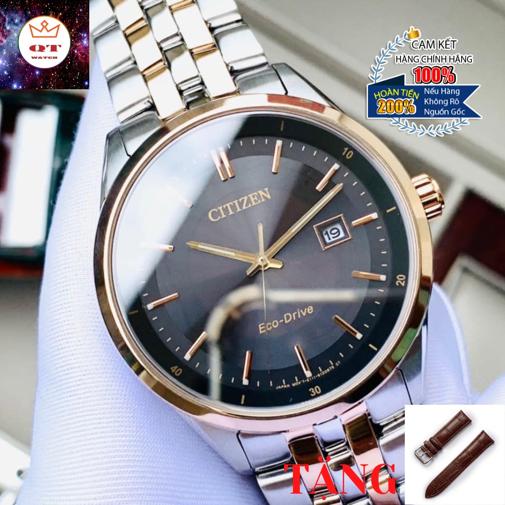 Đồng Hồ Nam CITIZEN Eco-drive BM7256-50E Chính Hãng Tặng Dây Da Cao Cấp