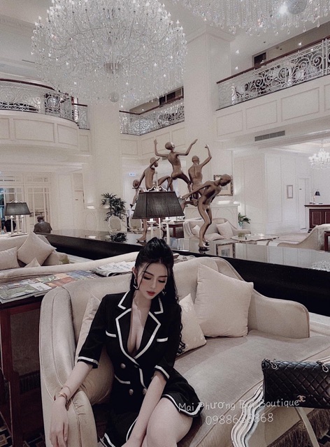 Set áo vest dài + quần short