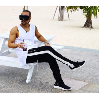 Quần Track Pants 1 sọc khóa Zip có dây Drawstrings dài [Track Pants Zipper - ÃNH THẬT] Unisex Ulzzang DEGREY