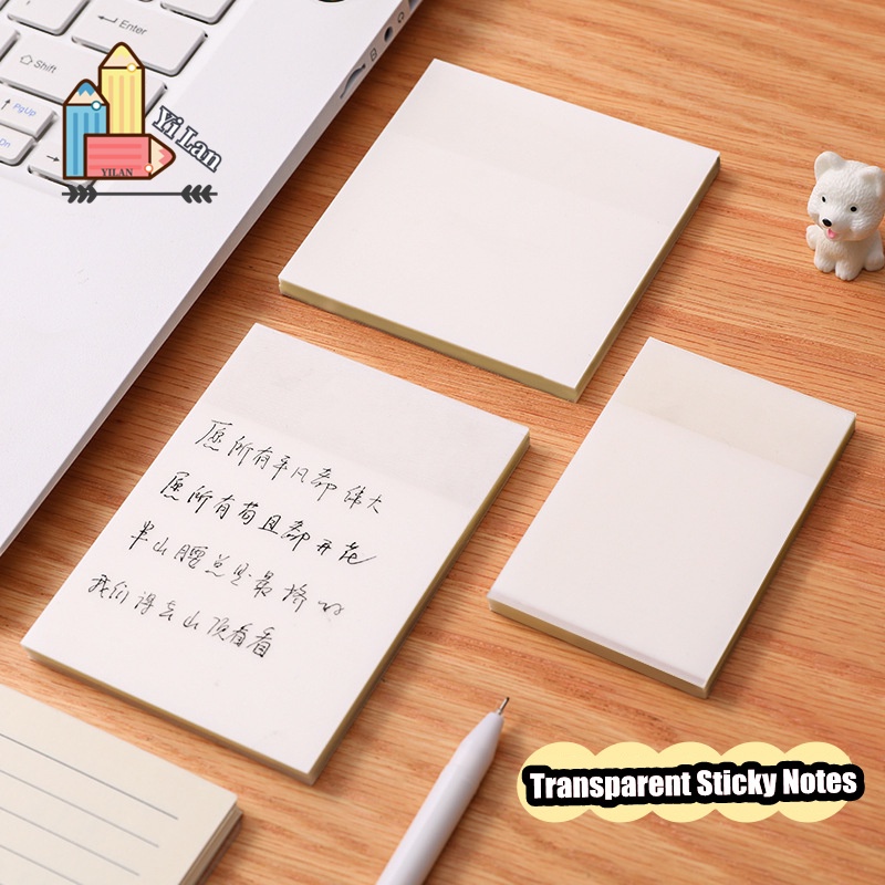 Bộ 50 Tờ Giấy Ghi Chú Trong Suốt Tiện Lợi Note