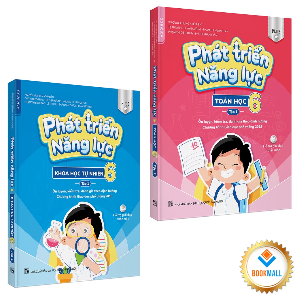 Sách - Combo 2 cuốn: Phát Triển Năng Lực - Khoa Học Tự Nhiên + TOÁN 6 - plus tập 1
