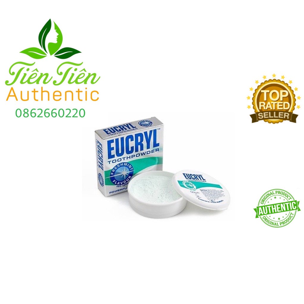 Bột tẩy trắng răng Eucryl Tooth Powder