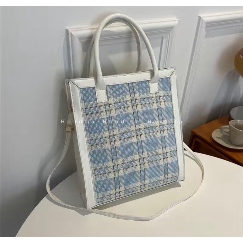 Túi xách công sở đơn giản dây đeo vai phù hợp đi học đi làm túi đeo chéo canvas - HOUDITA - STCSCD006
