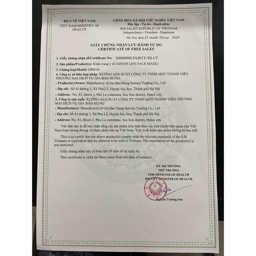 Khẩu Trang Y Tế Green Life 4 lớp - Kháng Khuẩn - Hàng Chính Hãng Xuất Khẩu (Nguyên Tem,Hộp) | BigBuy360 - bigbuy360.vn