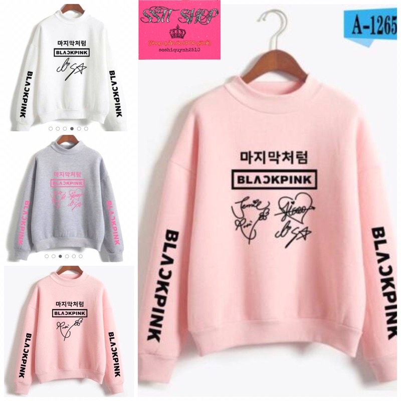 (Tặng ảnh BP)Sweater BP chữ kí các thành viên