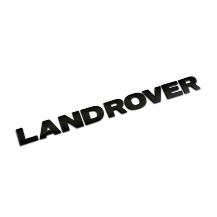 Decal tem chữ inox Land Rover dán đầu và đuôi xe ô tô