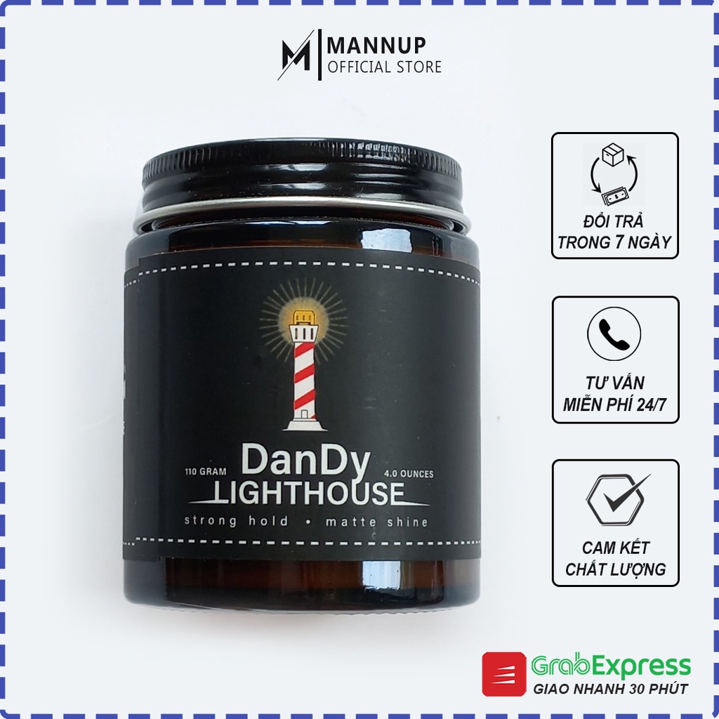 Sáp Vuốt Tóc Dandy Light House - Wax Tạo Kiểu Cao Cấp, Giữ Nếp Phồng Đẹp