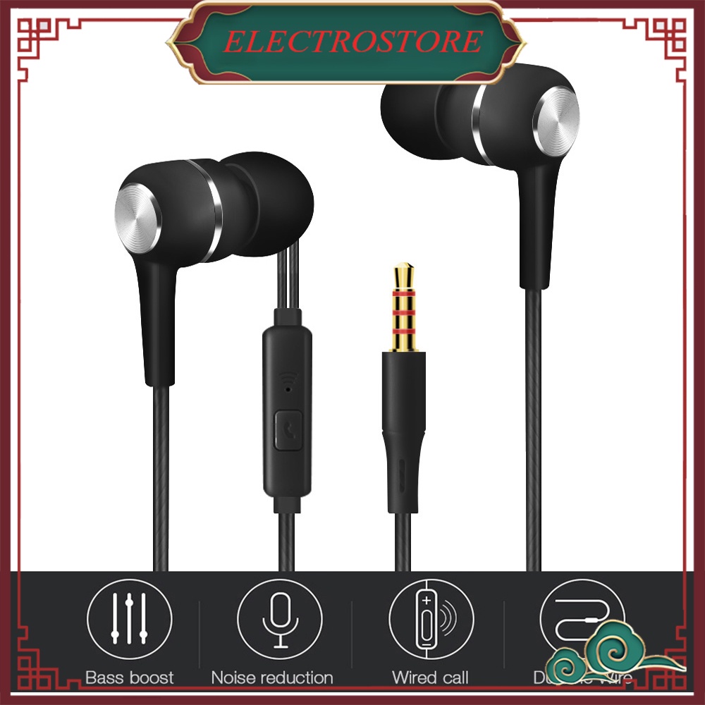 Tai nghe có dây kế nhét tai cổng 3.5mm VPB S12 Tai nghe có dây thể thao Tai nghe nhét trong tai 3.5mm Tai nghe thể thao nghe nhạc có mic