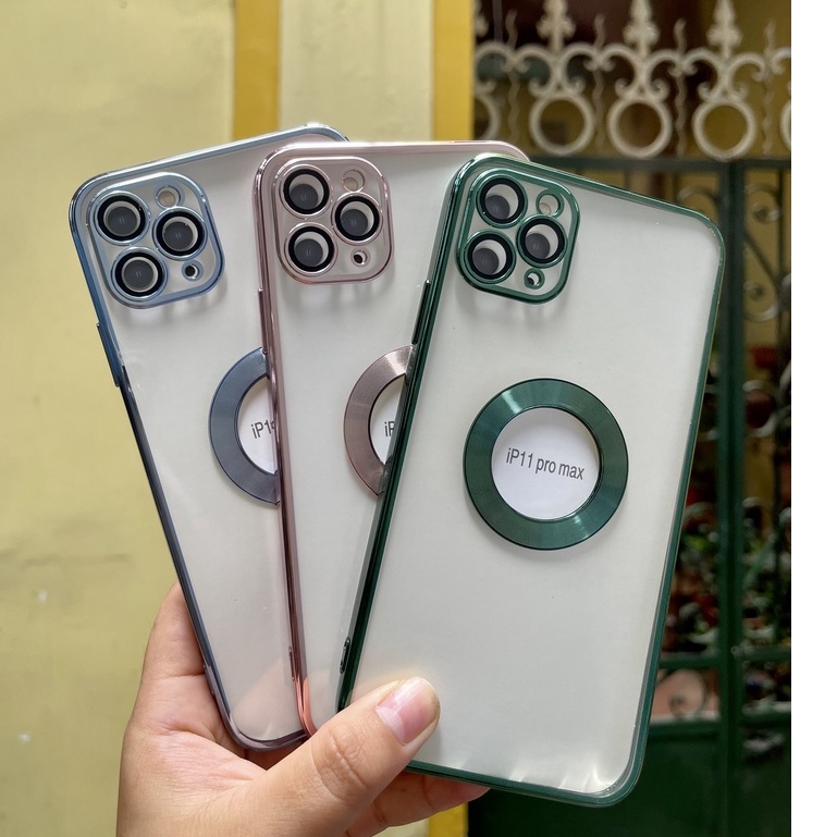 CHÍNH HÃNG Ốp lưng DẺO X&amp;M viền màu bảo vệ Camera phủ kính viền vuông iPhone X XS 11 12 13 PRO MAX