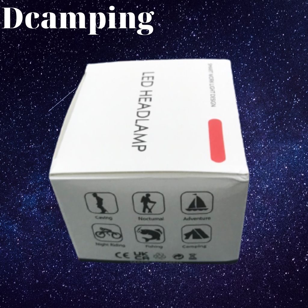 Đèn pin đội đầu mini siêu sáng nhỏ gọn chống nước cảm biến bật tắt sạc nhanh USB