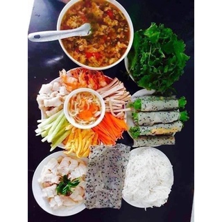 Bánh Tráng Nhúng Mè Đen