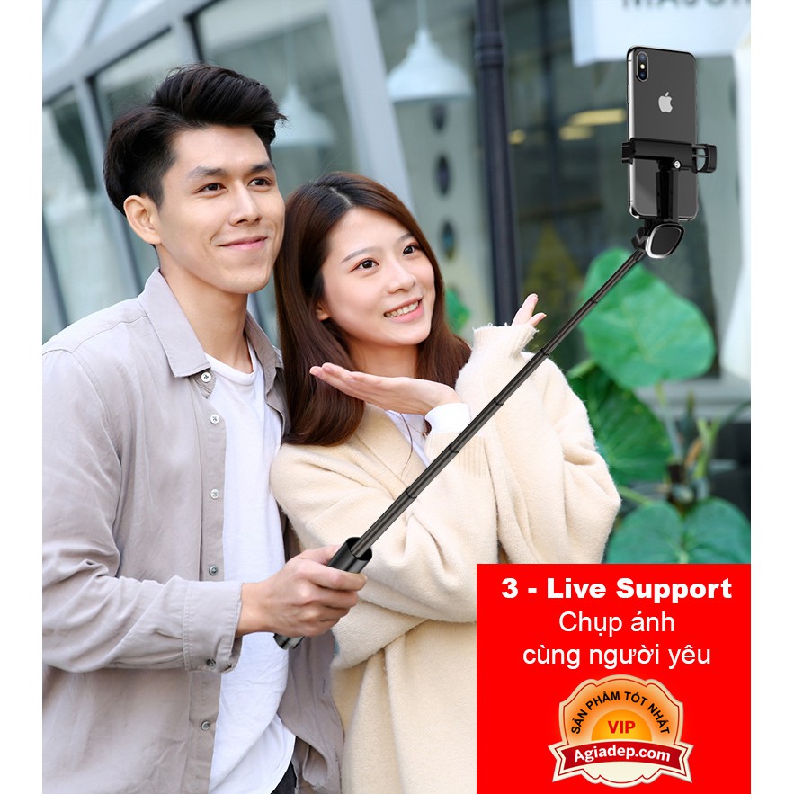 Gậy Tự Sướng Selfie Tripod - Kèm Nút Chụp Ảnh bluetooth Không Dây Từ Xa Chuyên Nghiệp Streamer Live Streaming - CYKE | BigBuy360 - bigbuy360.vn