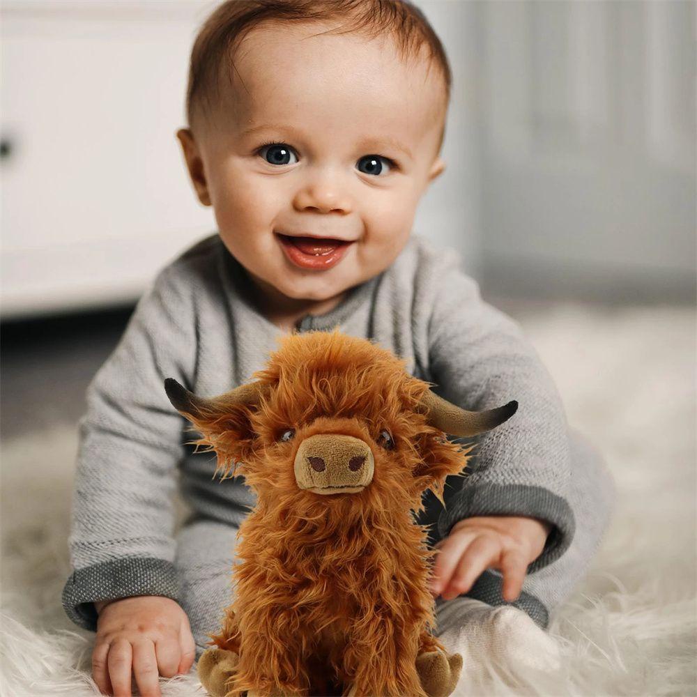 Thú Nhồi Bông Hình Bò Sữa 25cm Mềm Mại Đáng Yêu Cho Bé