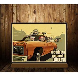 Áp Phích Dán Tường Hình Game Gta 5