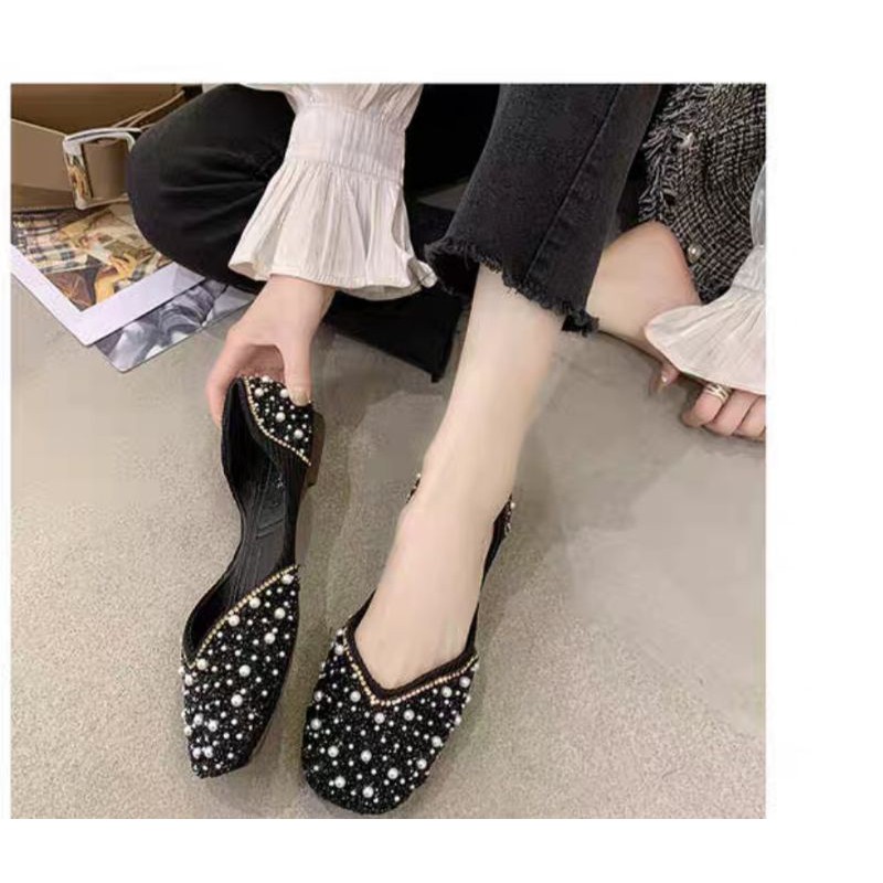 [Mã FATHANG5 giảm 10K đơn 50K] GIÀY BÚP BÊ ĐÍNH ĐÁ ĐẾ DẺO MẪU MỚI - freeship hàng có sẵn | BigBuy360 - bigbuy360.vn