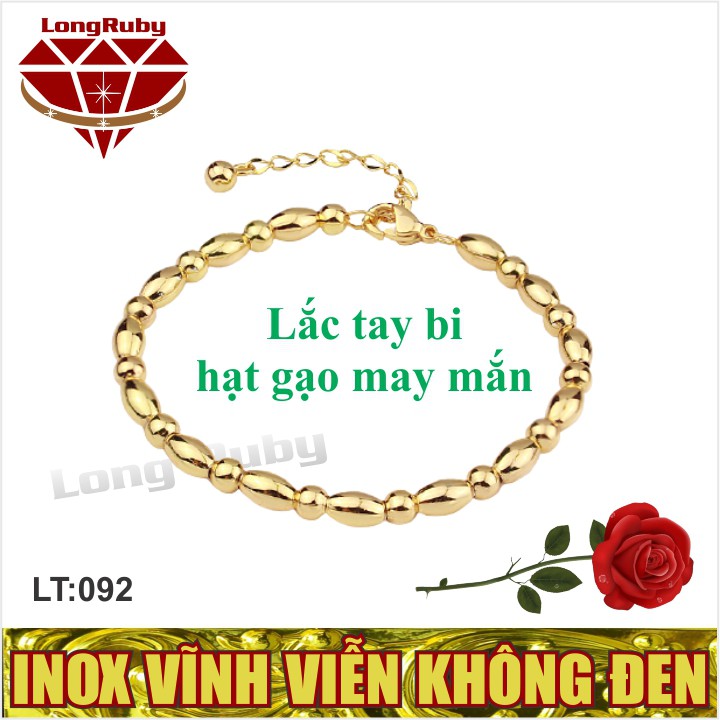 Vòng tay hạt gạo mạ vàng may mắn