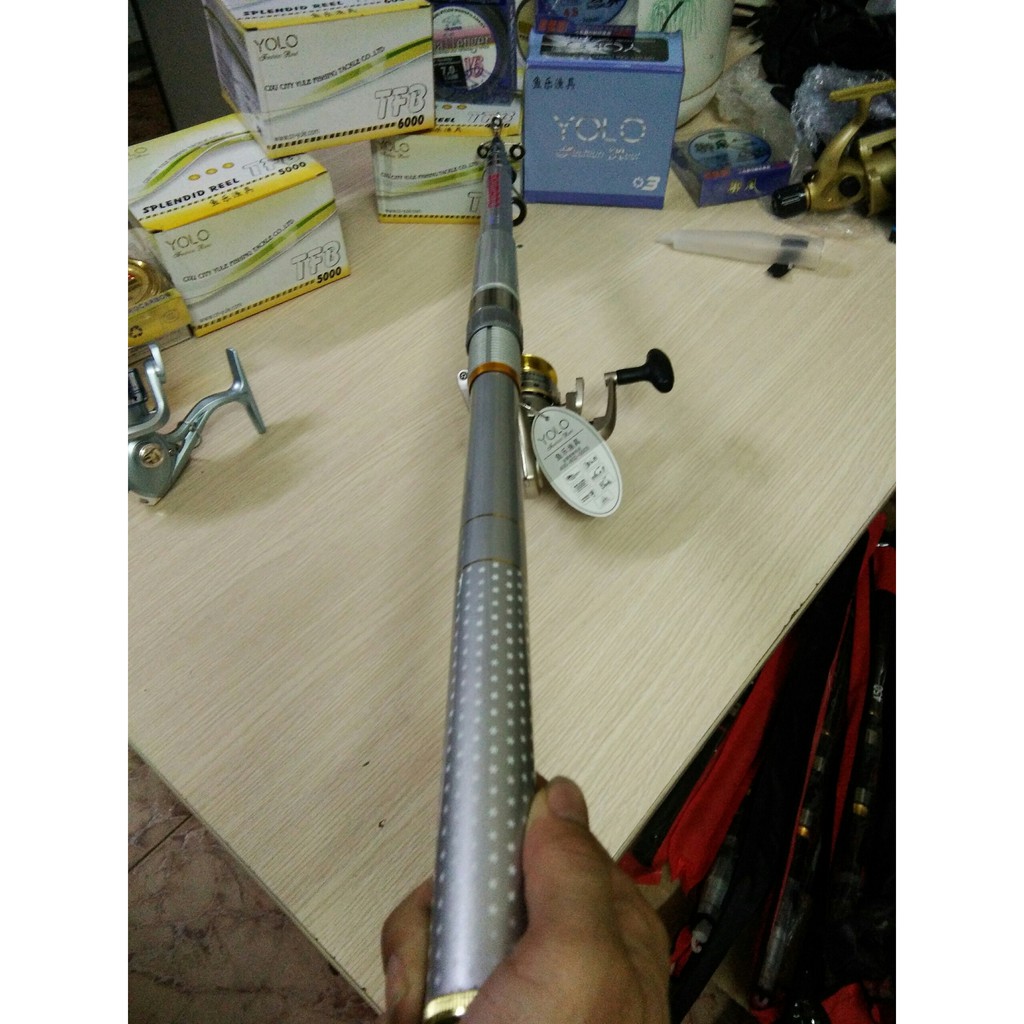 Bộ Cần shimano 3m kèm máy yolo TFP 4000 - Tặng Kèm 100m Cước Chính Hãng và Túi Đựng Cần Shimano Cao Cấp