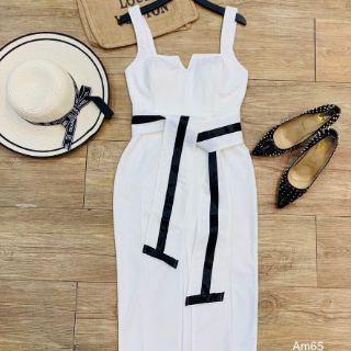 Đầm body viền màu