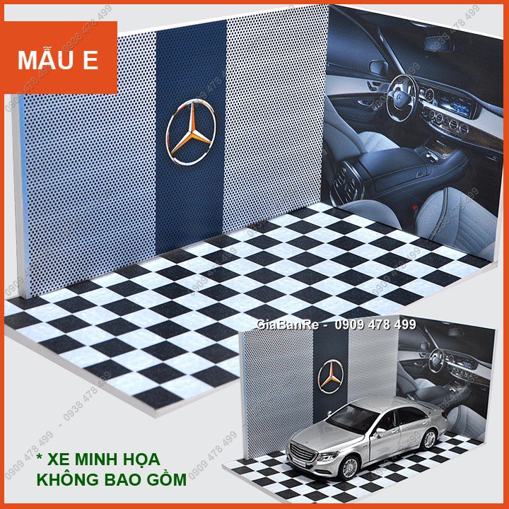 Mô Hình Garage Xe Handmade Tỉ Lệ 1:32 - Hầm Xe - Thương Hiệu Xe - 7046