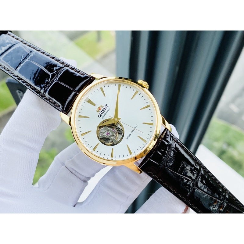 ĐỒNG HỒ NAM CHÍNH HÃNG Orient Automatic Esteem Gen 2 Gold  FAG02003W0 Vỏ Gold Dây Da Cao Cấp Đen | BigBuy360 - bigbuy360.vn