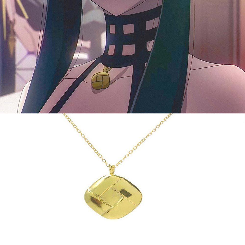 Vòng cổ Mặt Vuông In Hoạt Hình Hàn Quốc SPY x Family Yor Forger